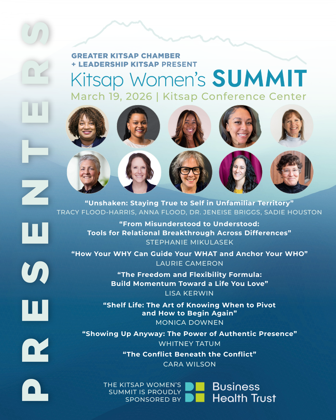 Kitsap Women's Summit 2026 Presenters. 